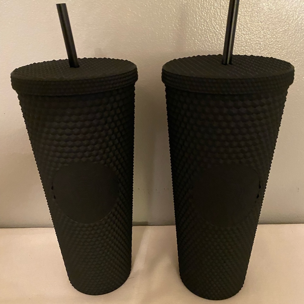 TWO Matte Black Venti Cups, NEW! FREE SHIPPING!